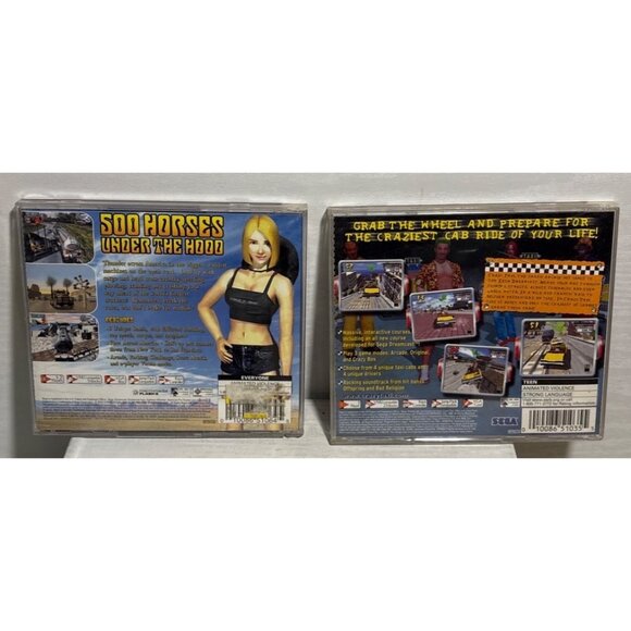 Crazy Taxi Sega & 18 Wheeler American Pro Trucker Dreamcast Game Complete Teen - Picture 4 of 9